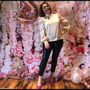 Satin Leopard Blouse